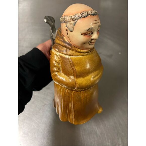 VINTAGE - ORIGINAL KING- WEST GERMANY - LIDDED BEER STEIN - FRYER/ MONK 289. Exc - Picture 3 of 11